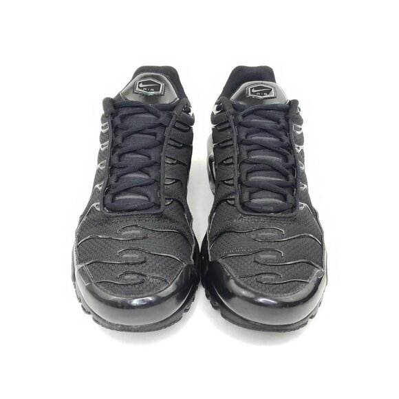 Nike Air Max Plus Tn Mens Sneakers Black Mesh Leather Size 8.5 - Picture 3 of 12
